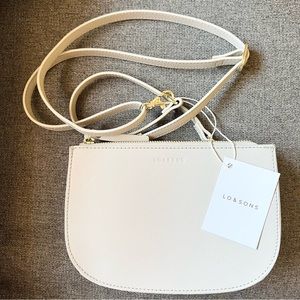 Lo & Sons Waverly Small, Saffiano Leather Crossbody Bag